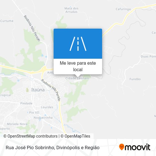 Rua José Pio Sobrinho mapa