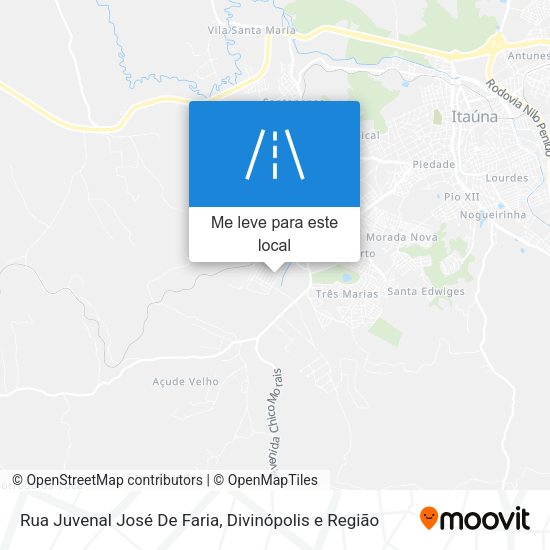 Rua Juvenal José De Faria mapa