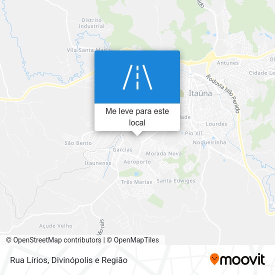 Rua Lírios mapa