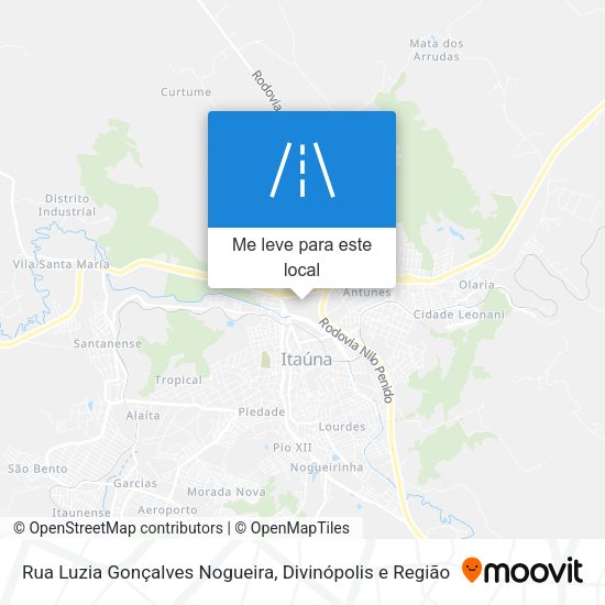 Rua Luzia Gonçalves Nogueira mapa