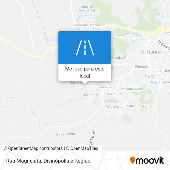 Rua Magnesita mapa