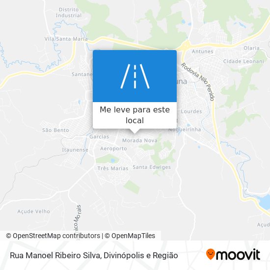 Rua Manoel Ribeiro Silva mapa