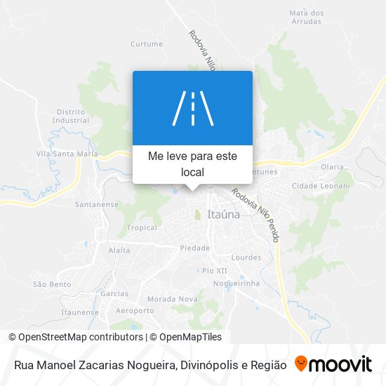 Rua Manoel Zacarias Nogueira mapa