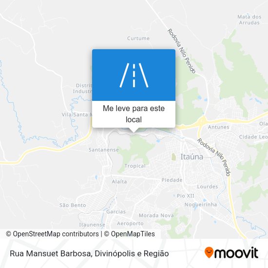 Rua Mansuet Barbosa mapa