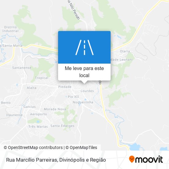 Rua Marcílio Parreiras mapa