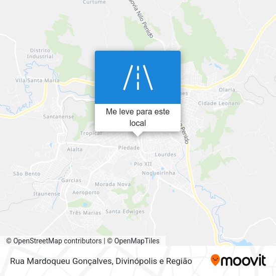 Rua Mardoqueu Gonçalves mapa