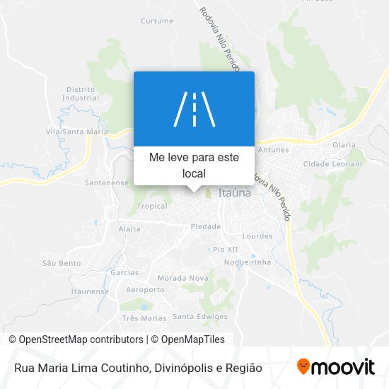 Rua Maria Lima Coutinho mapa