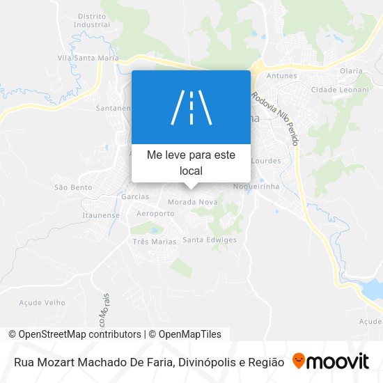 Rua Mozart Machado De Faria mapa