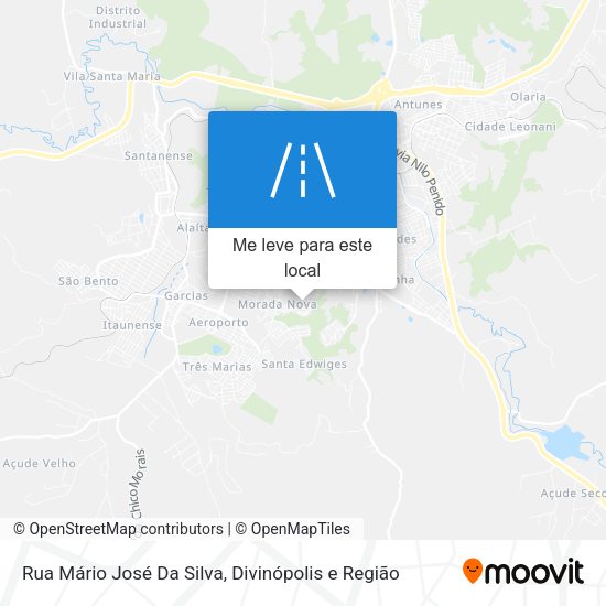 Rua Mário José Da Silva mapa