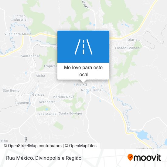 Rua México mapa