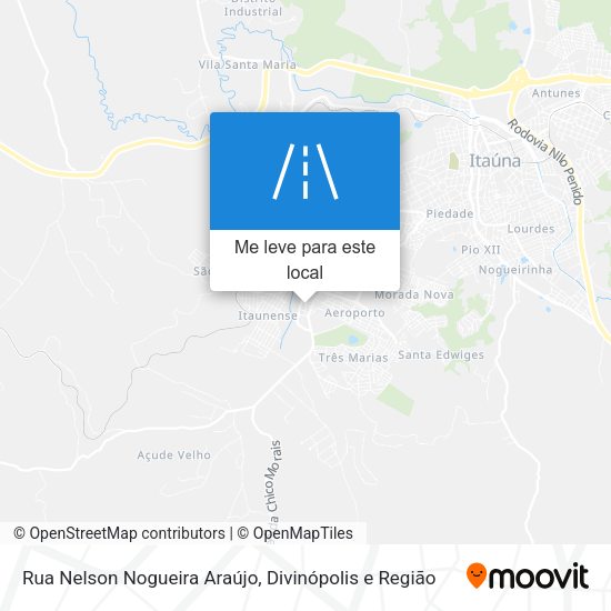 Rua Nelson Nogueira Araújo mapa