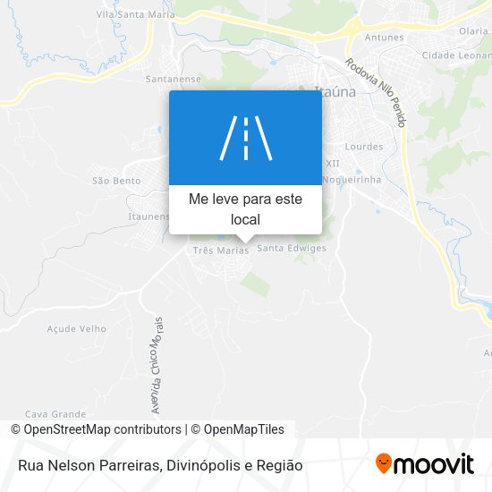 Rua Nelson Parreiras mapa