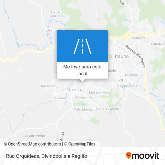 Rua Orquídeas mapa