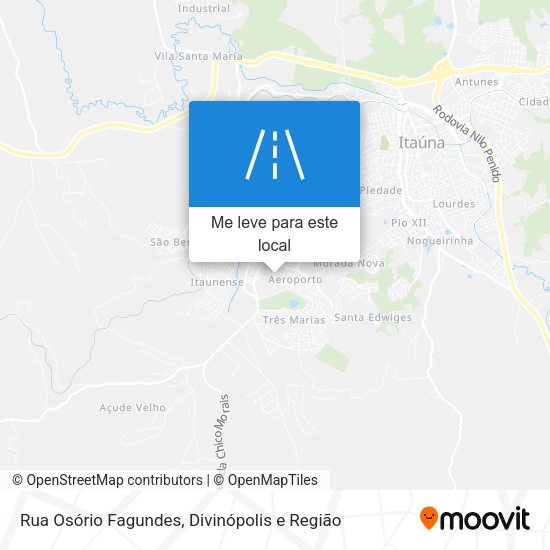 Rua Osório Fagundes mapa