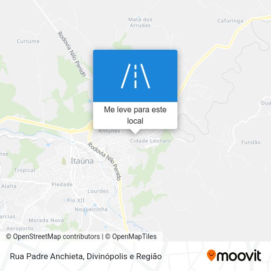 Rua Padre Anchieta mapa