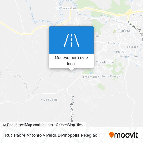 Rua Padre Antônio Vivaldi mapa