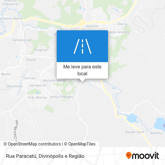 Rua Paracatú mapa