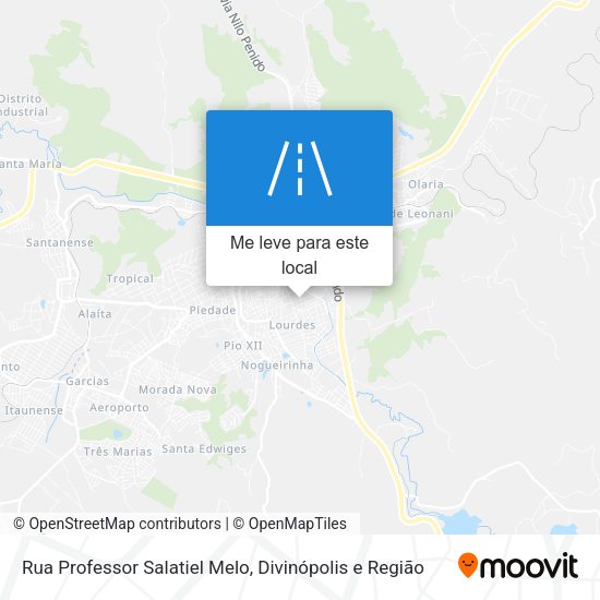 Rua Professor Salatiel Melo mapa
