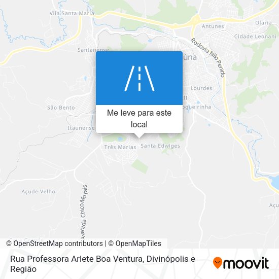 Rua Professora Arlete Boa Ventura mapa