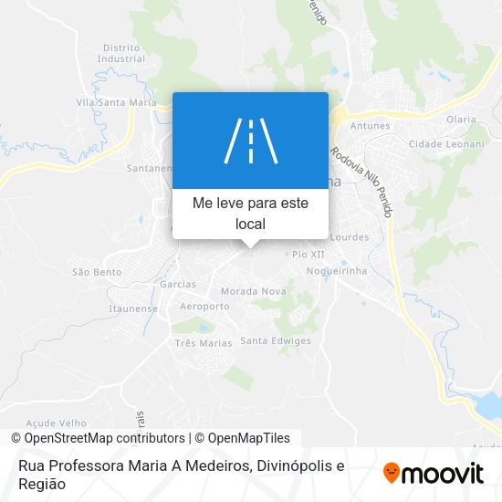 Rua Professora Maria A Medeiros mapa