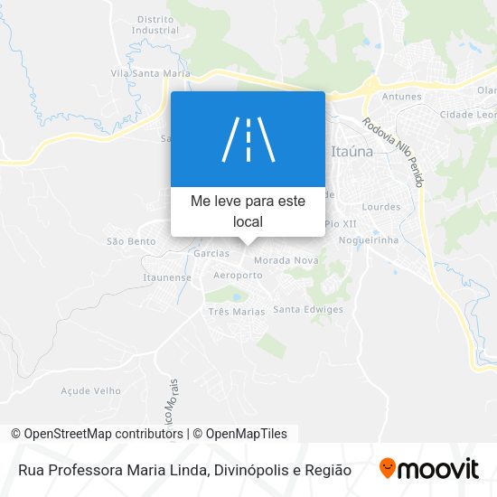 Rua Professora Maria Linda mapa