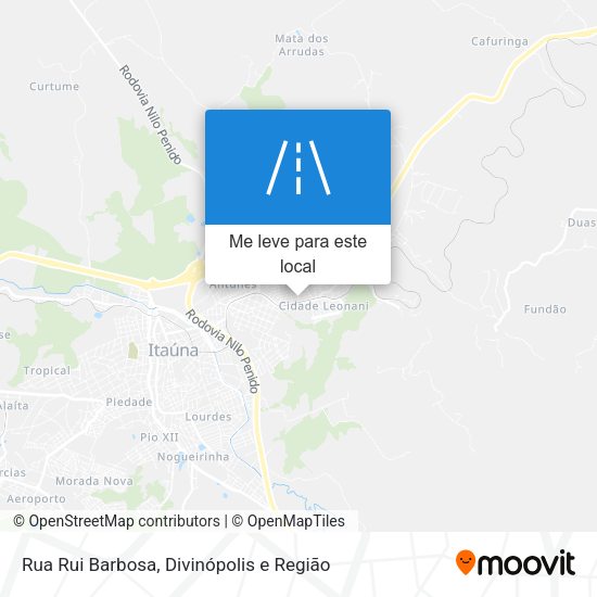 Rua Rui Barbosa mapa
