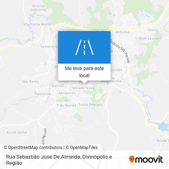 Rua Sebastião José De Almeida mapa