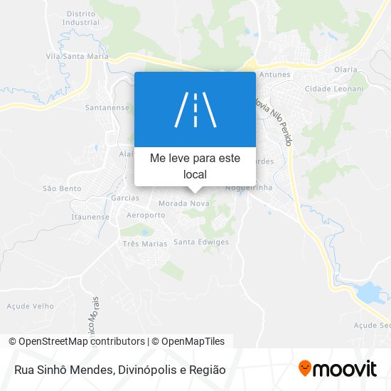 Rua Sinhô Mendes mapa