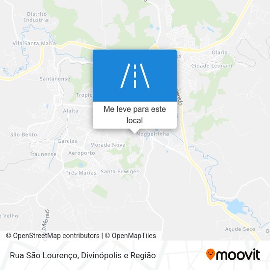 Rua São Lourenço mapa