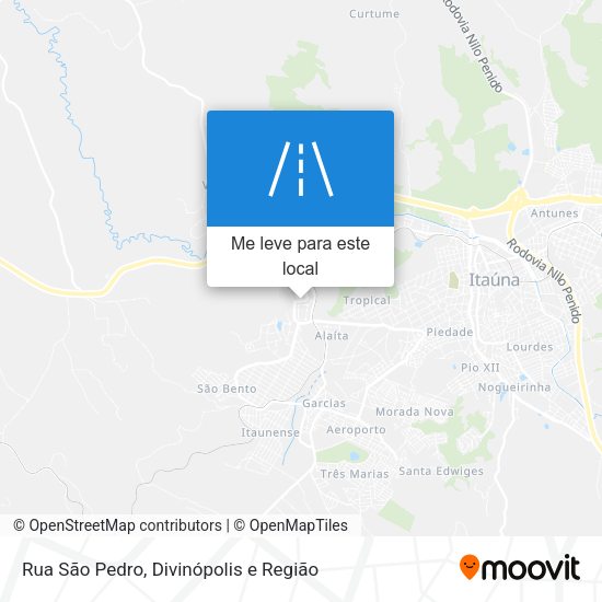 Rua São Pedro mapa