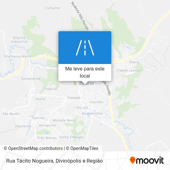 Rua Tácito Nogueira mapa