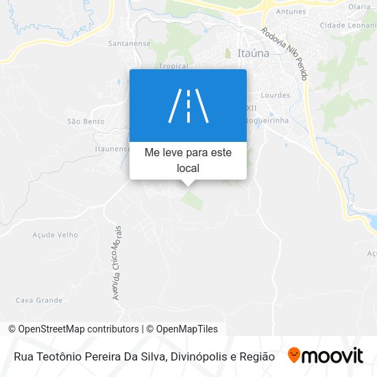 Rua Teotônio Pereira Da Silva mapa