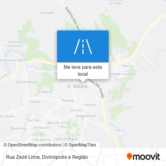 Rua Zezé Lima mapa