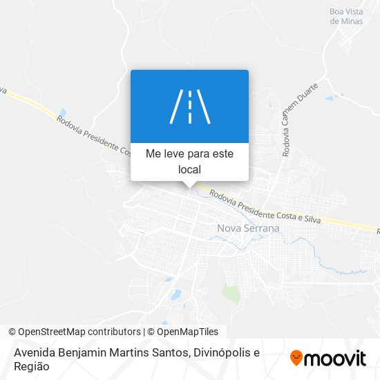 Avenida Benjamin Martins Santos mapa