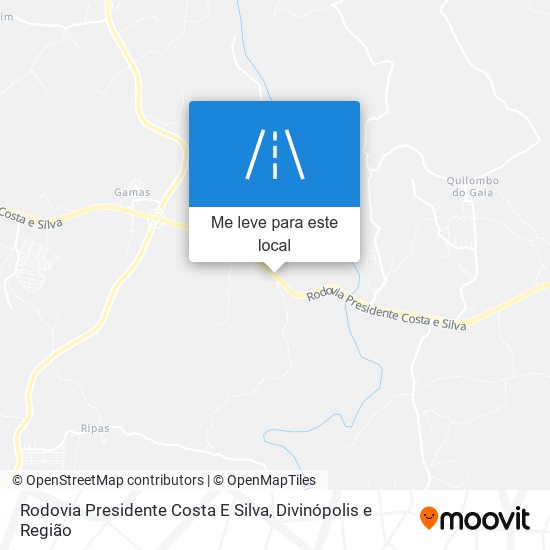 Rodovia Presidente Costa E Silva mapa