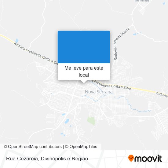 Rua Cezaréia mapa