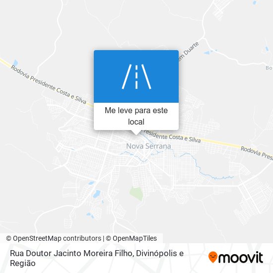 Rua Doutor Jacinto Moreira Filho mapa