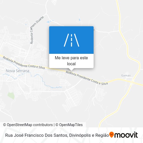 Rua José Francisco Dos Santos mapa