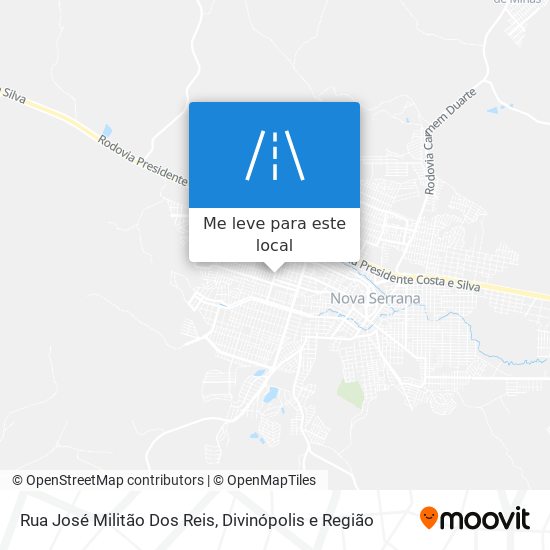 Rua José Militão Dos Reis mapa