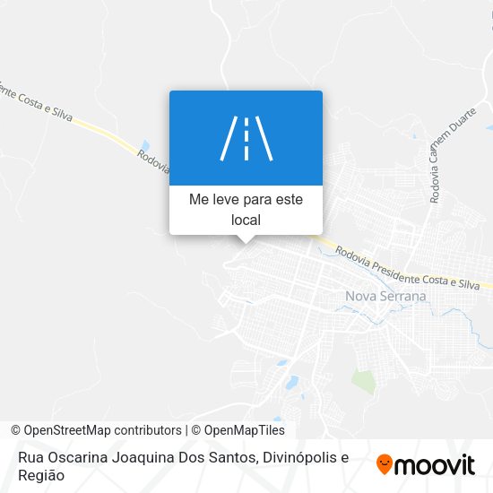 Rua Oscarina Joaquina Dos Santos mapa