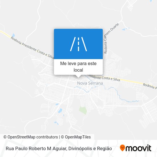 Rua Paulo Roberto M Aguiar mapa