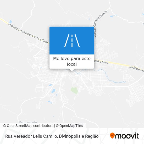 Rua Vereador Lelis Camilo mapa