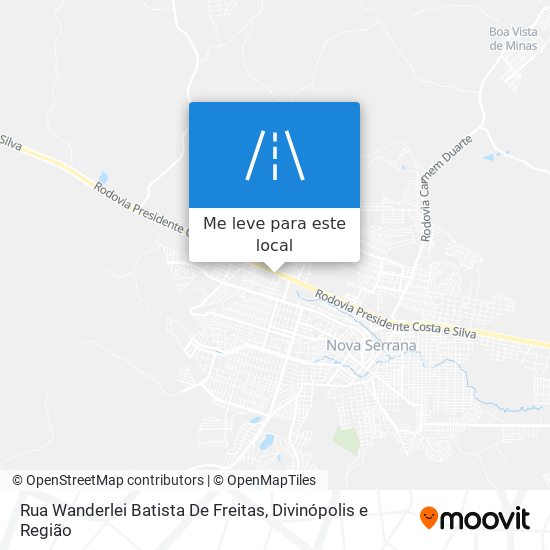 Rua Wanderlei Batista De Freitas mapa