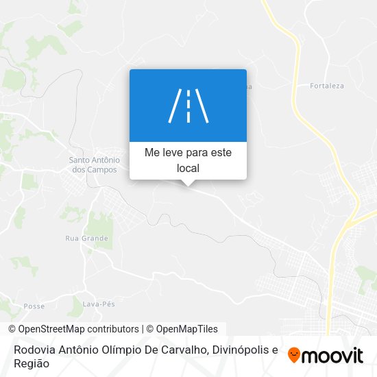 Rodovia Antônio Olímpio De Carvalho mapa