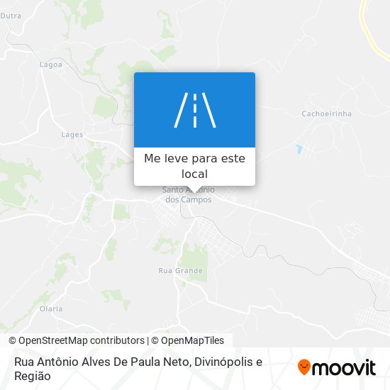 Rua Antônio Alves De Paula Neto mapa