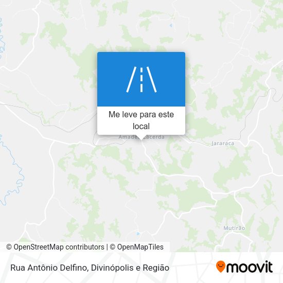 Rua Antônio Delfino mapa
