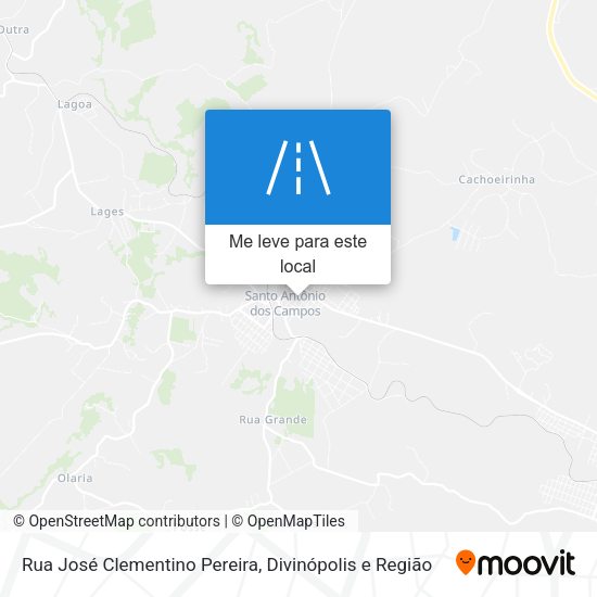 Rua José Clementino Pereira mapa