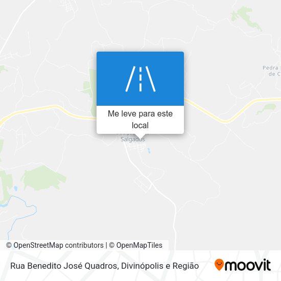 Rua Benedito José Quadros mapa