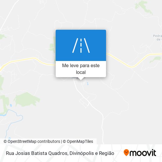 Rua Josias Batista Quadros mapa