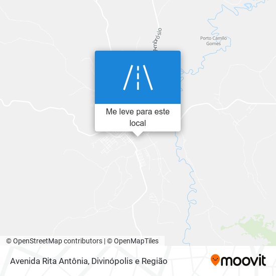 Avenida Rita Antônia mapa